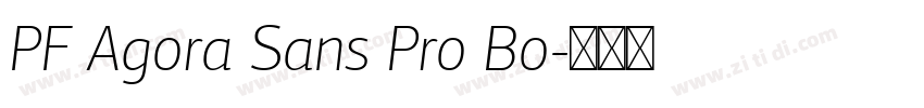 PF Agora Sans Pro Bo字体转换